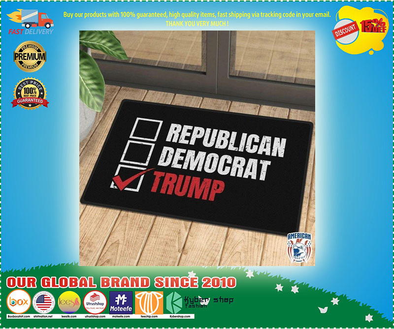 Republican democrat trump Doormat 2