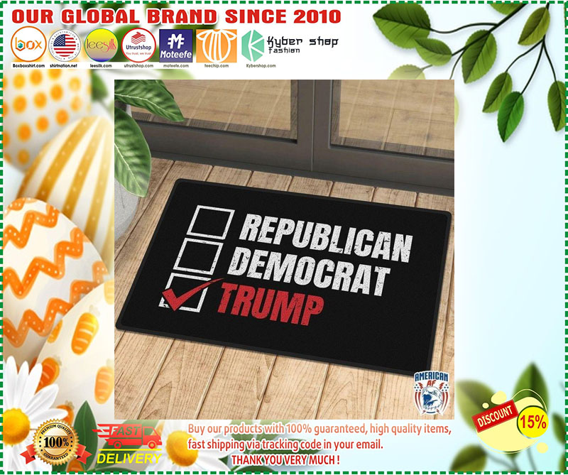 Republican democrat trump Doormat 3