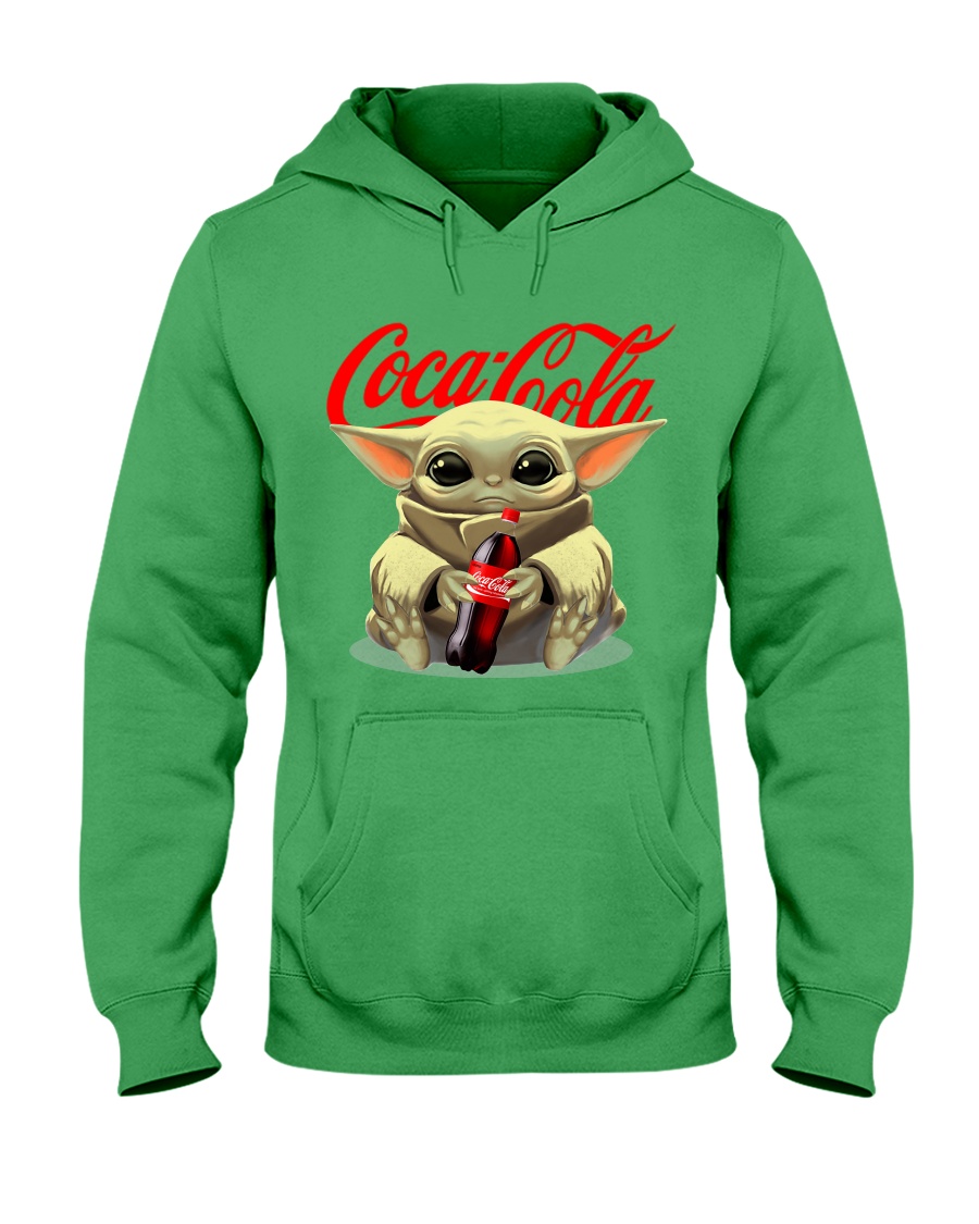 Baby Yoda hug Coca Cola bottle sweatshirt