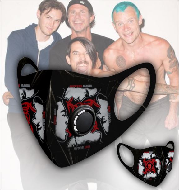 Red Hot Chili Peppers filter activated carbon face mask 1