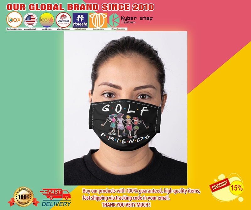 Golf Friends face mask2