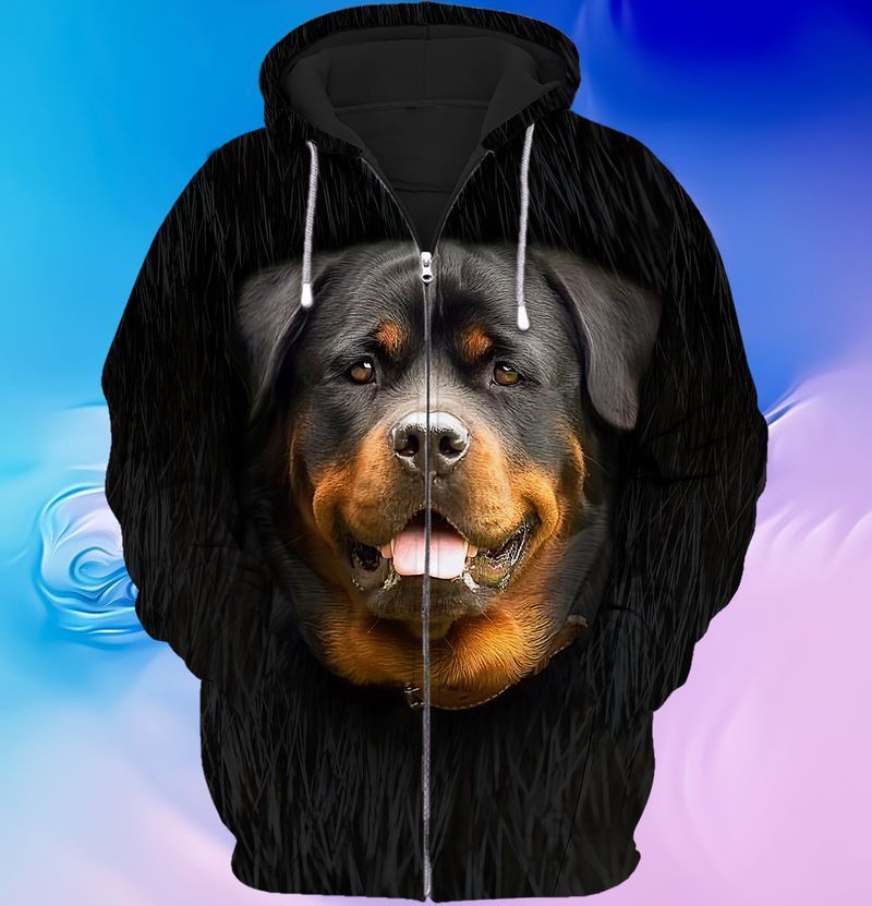 Rottweiler lover 3d full print hoodie and shirts 1