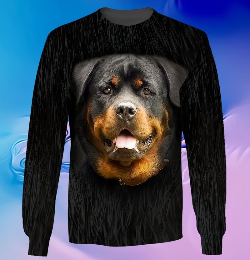 Rottweiler lover 3d full print hoodie and shirts 2
