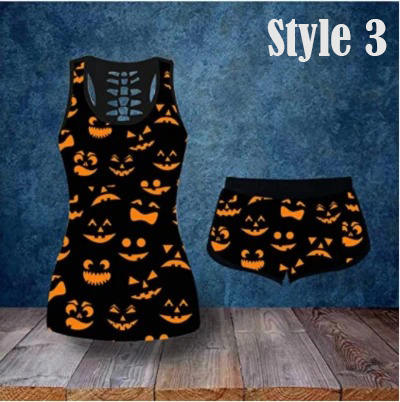 If you like my pumpkin you should see my pie halloween women tank top and short 2