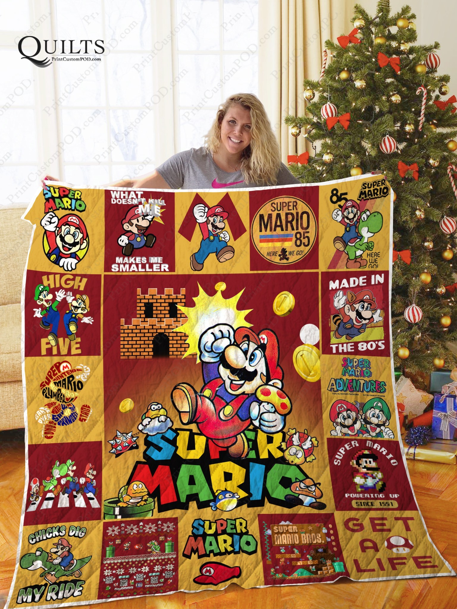 Super Mario quilt