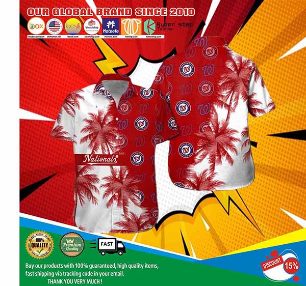 WASHINGTON NATIONALS HAWAIIAN SHIRT AND SHORTS LIMITED-EDITION