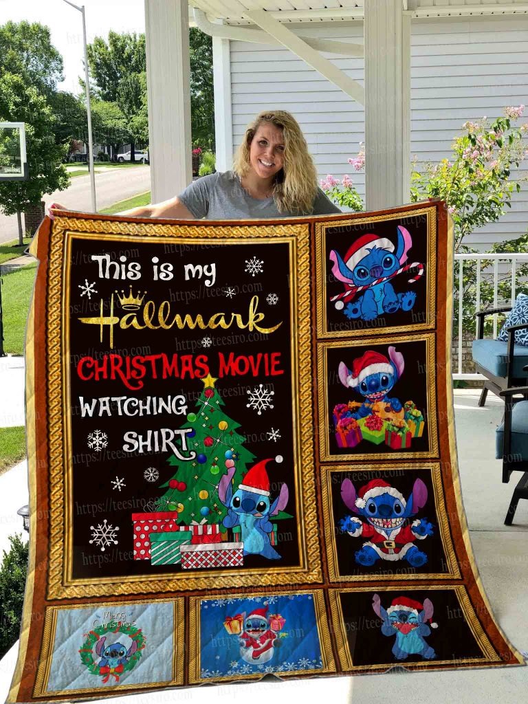 Stitch this is my Hallmark christmas movie watching quilt