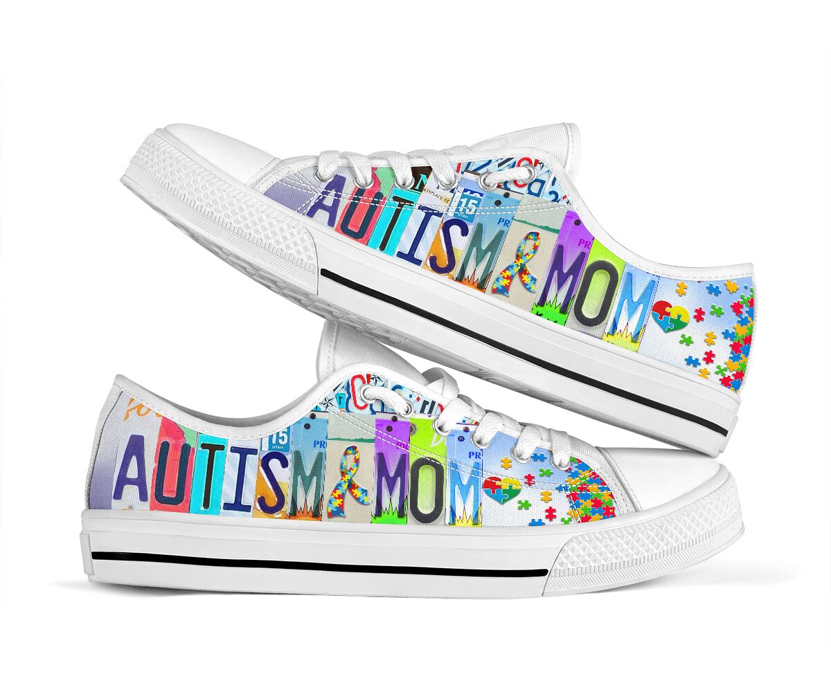 Autism Mom Low Top Shoes1