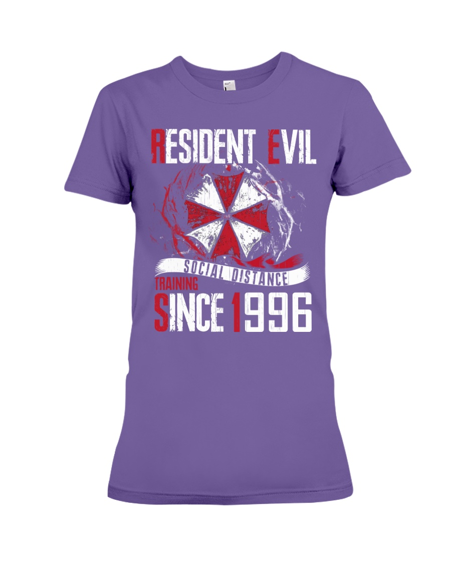 Resident Evil Social Distance Training Since 1996 lady shirt