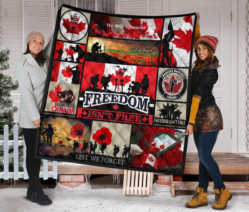 Freedom Isn’t Free Canada Veterans Quilt – Saleoffshirt 2210191