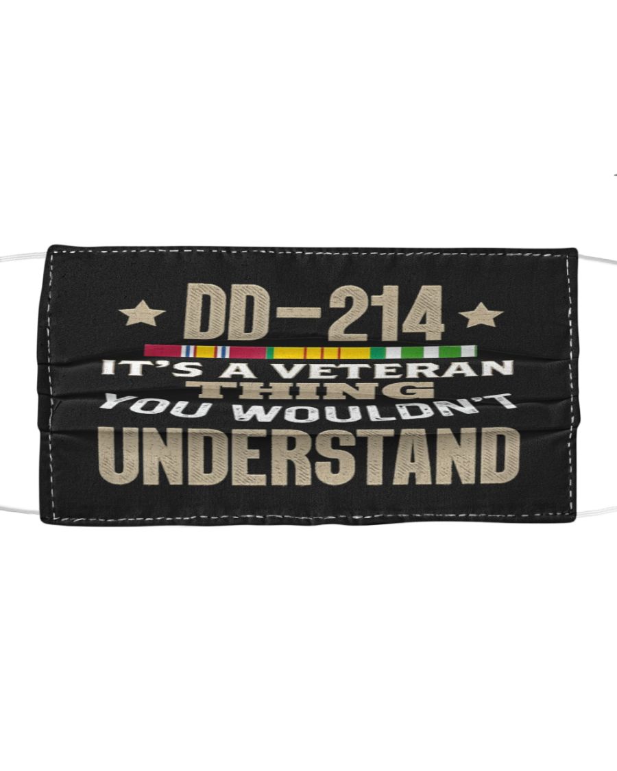 DD 214 it's a veteran thing you wouldn't understand face mask 2