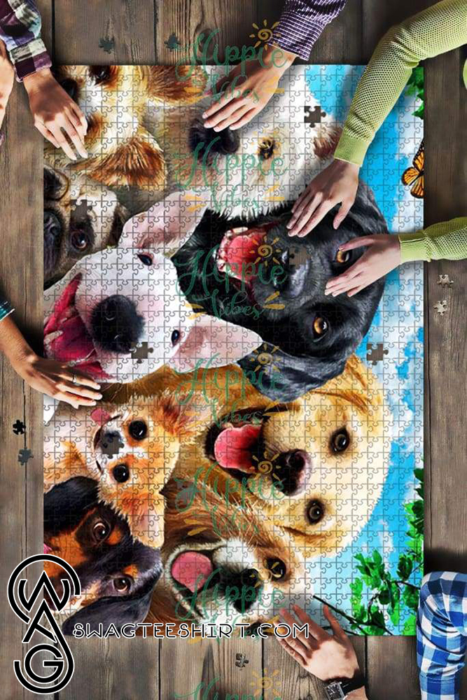 Dogs selfie jigsaw puzzle