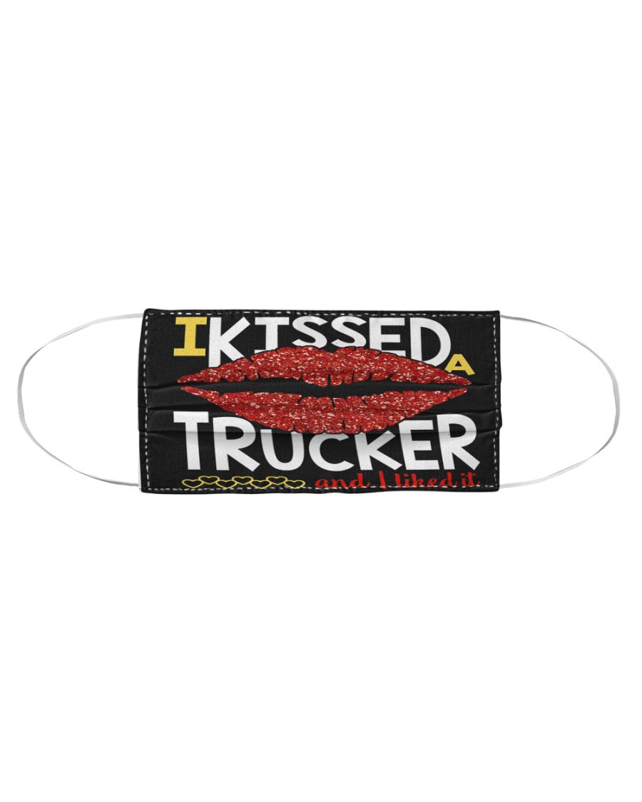 I kissed trucker and i liked it face mask - detail