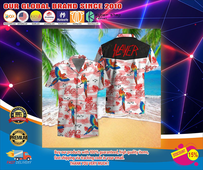 Slayer parrot hawaiian shirt – LIMITED EDITION