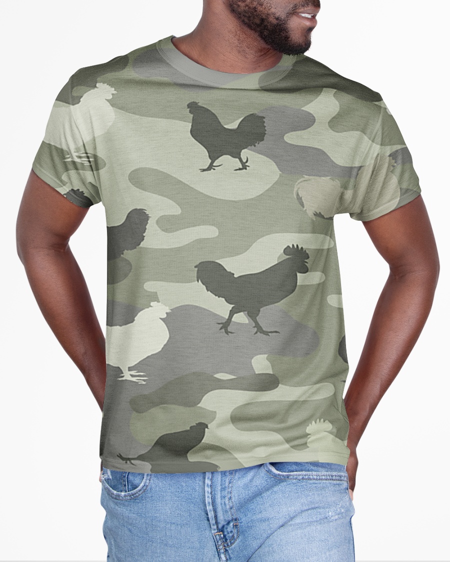 Chicken all over printed 3d shirt 3