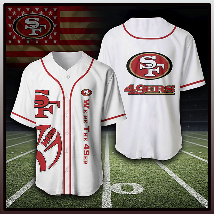 San Francisco 49Ers Logo Baseball Jersey Shirt2