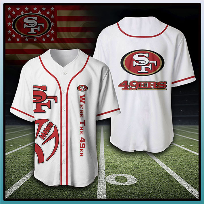 San Francisco 49Ers Logo Baseball Jersey Shirt3