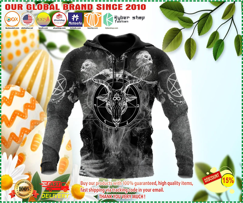 Satanic Baphomet 3D All Over Printed 3D hoodie 2