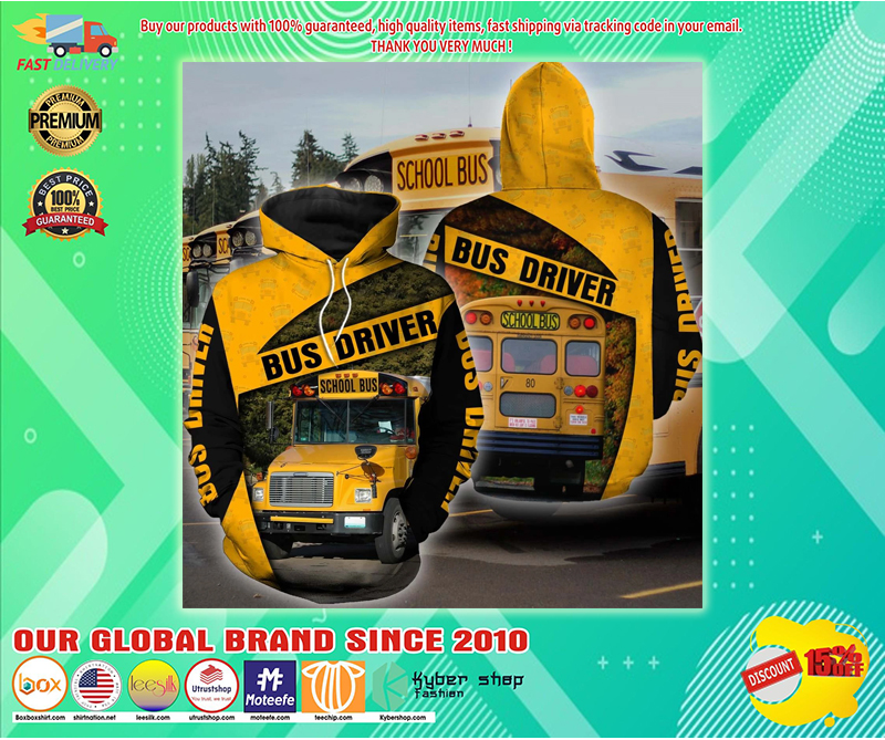 School bus driver hoodie 3D