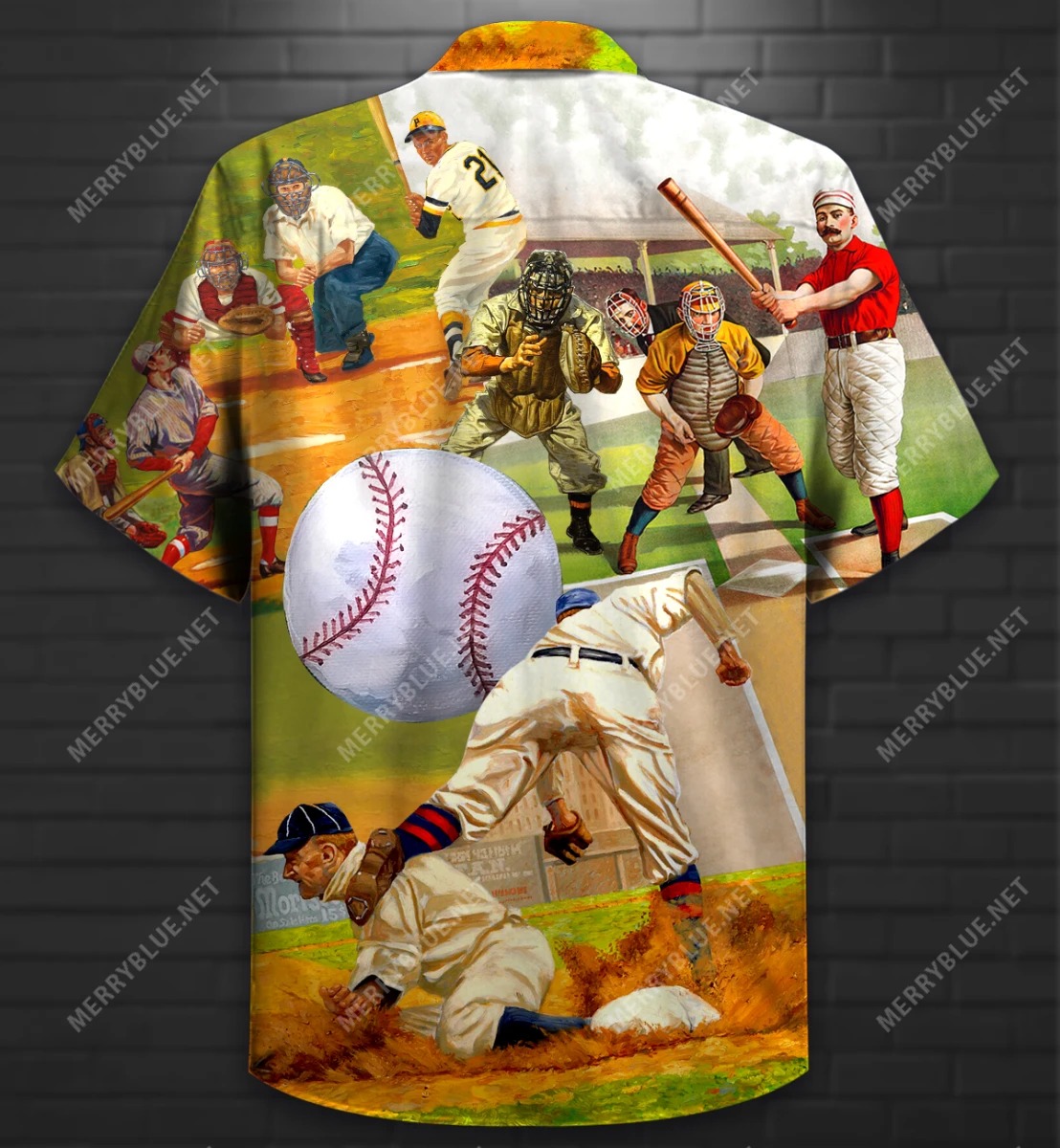 Playing Baseball Short Sleeve Shirt 2