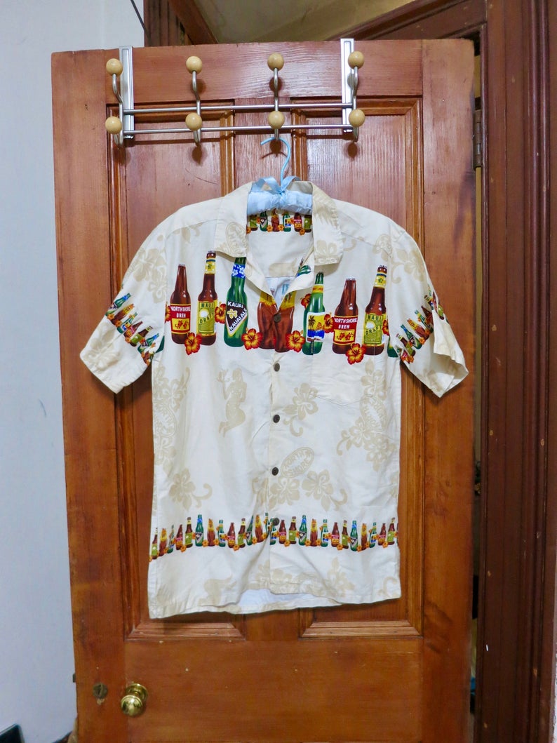 90s Hawaiian beer hawaiian shirt