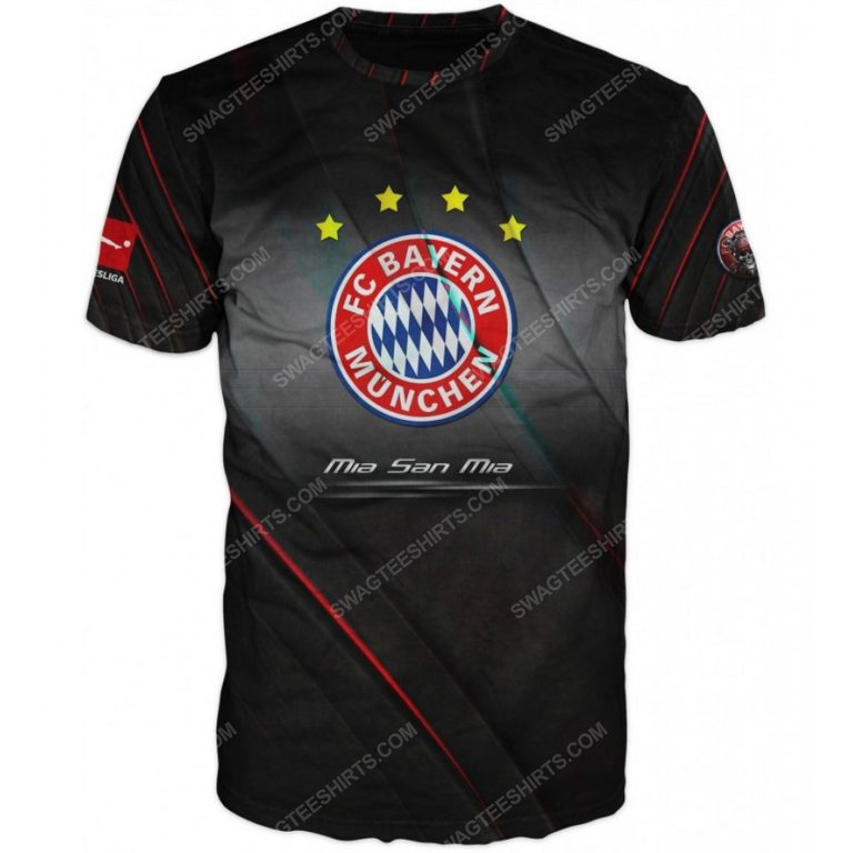 Skull bayern munich football club full printing shirt - front