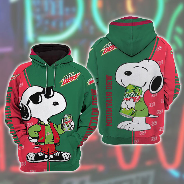Snoopy Mountain Dew 3D Hoodie, Shirt – LIMITED EDITION