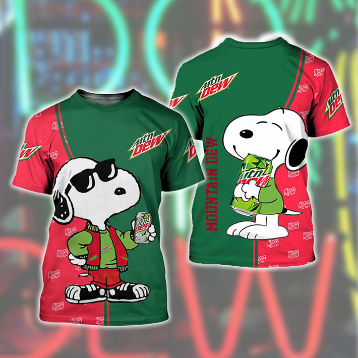 Snoopy Mountain Dew 3D Hoodie, Shirt1