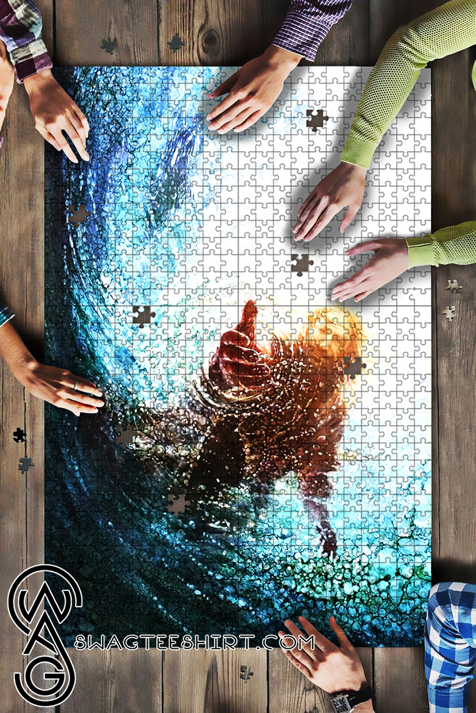 Jesus reaching into water the hand of God jigsaw puzzle – maria