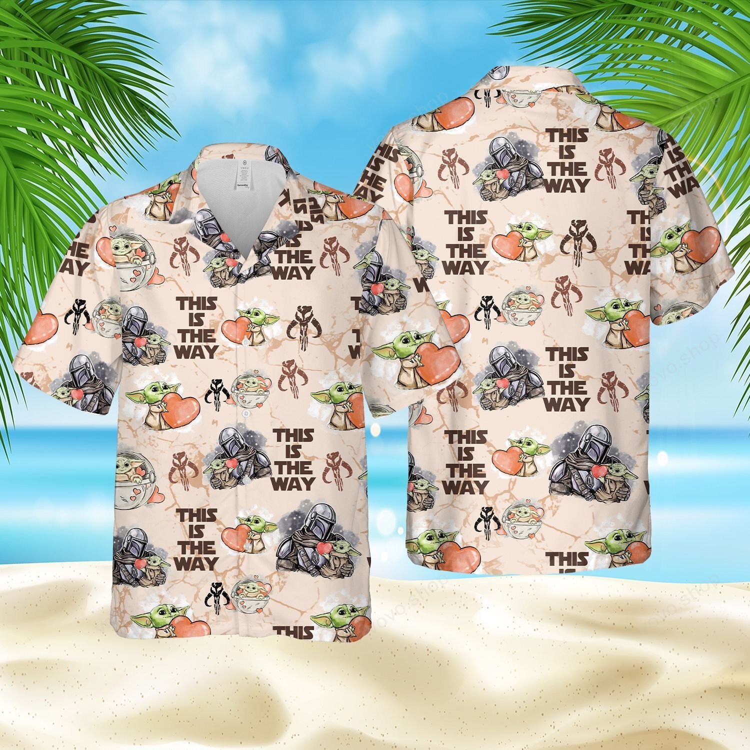Star Wars Baby Yoda Darth Vader this is the way Hawaiian shirt, short – LIMITED EDITION Star Wars Baby Yoda Darth Vader this is the way Hawaiian shirt, short – LIMITED EDITION