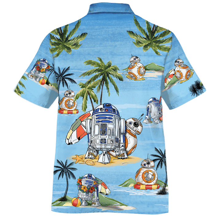 Star wars r2-d2 summer time hawaiians shirt 1