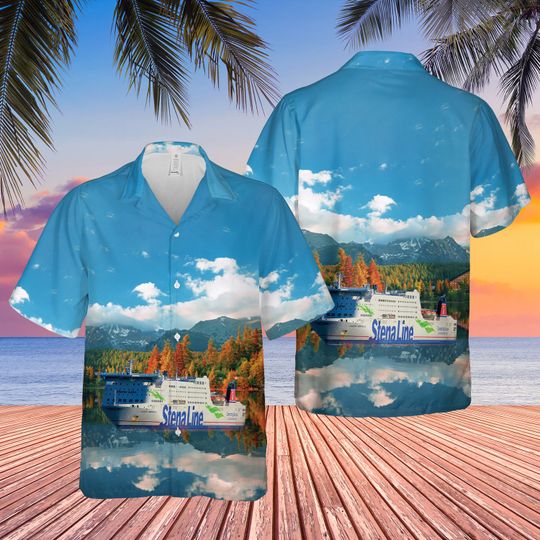 Stena Line Ms Stena Germanica Hawaiian Shirt 1