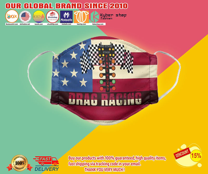 American flagDrag racing face mask1