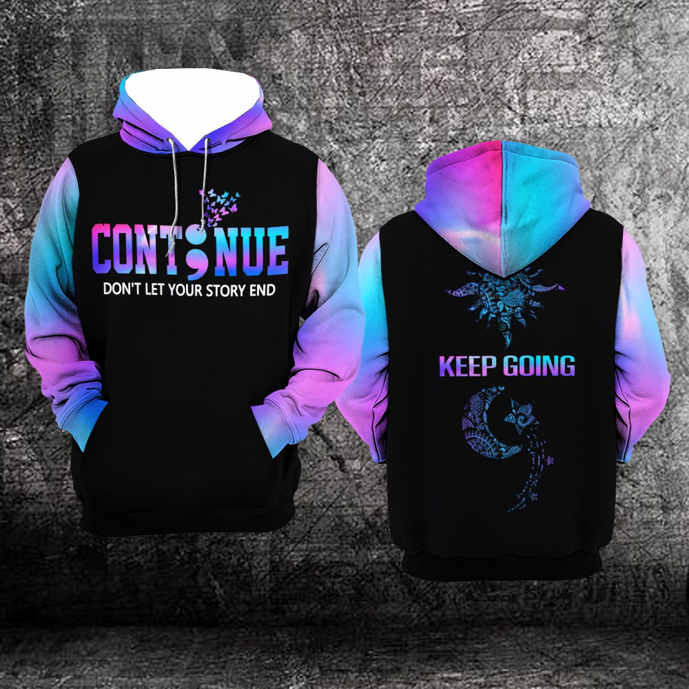 Suicide prevention awareness continue all over print hoodie – Saleoff 300921