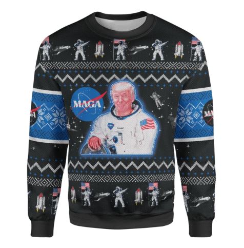 Trump Maga Space Force Christmas Sweater – hothot 031219-2