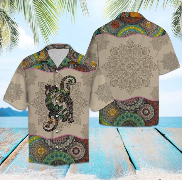 Lizards mandala hawaiian shirt - dnstyles • LeeSilk Shop