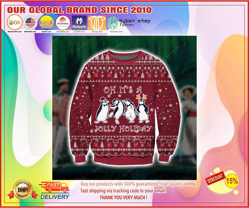 Penguin Jolly holiday 3d print ugly sweater