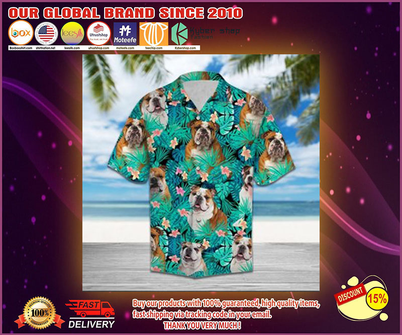 Bulldog hawaiian shirt