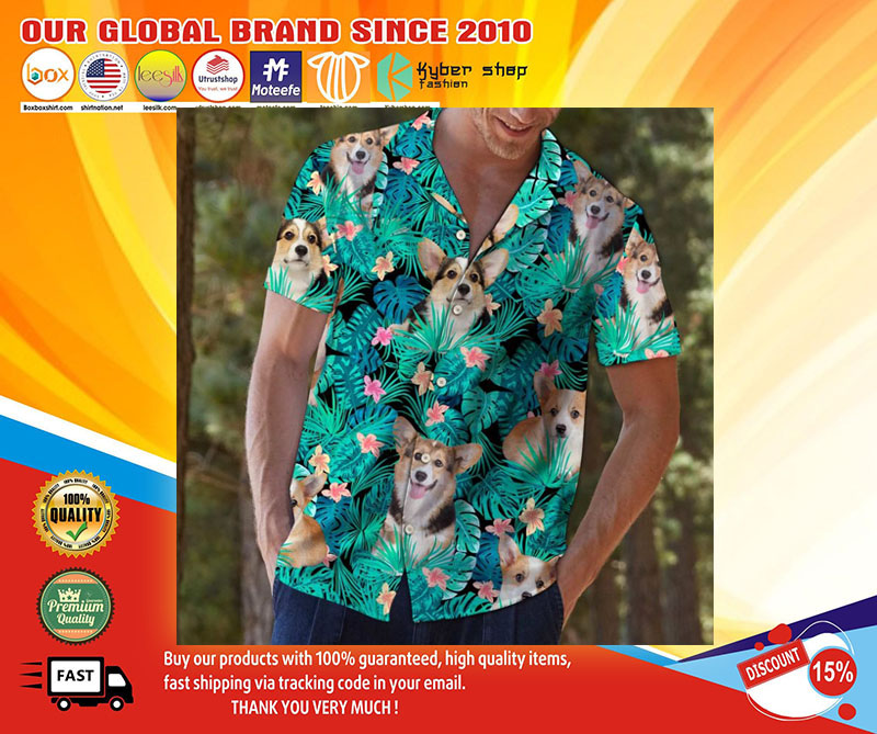 Corgi hawaiian shirt-BBS