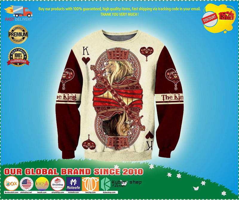 King Hearts Lion full print 3D hoodie and sweatshirt