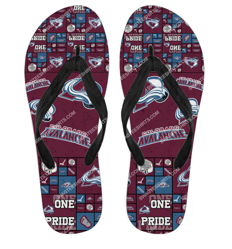 [special edition] the colorado avalanche team all over print flip flops – maria