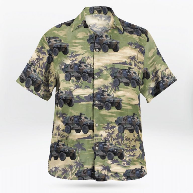 Tank Land force Hawaiian shirt 1
