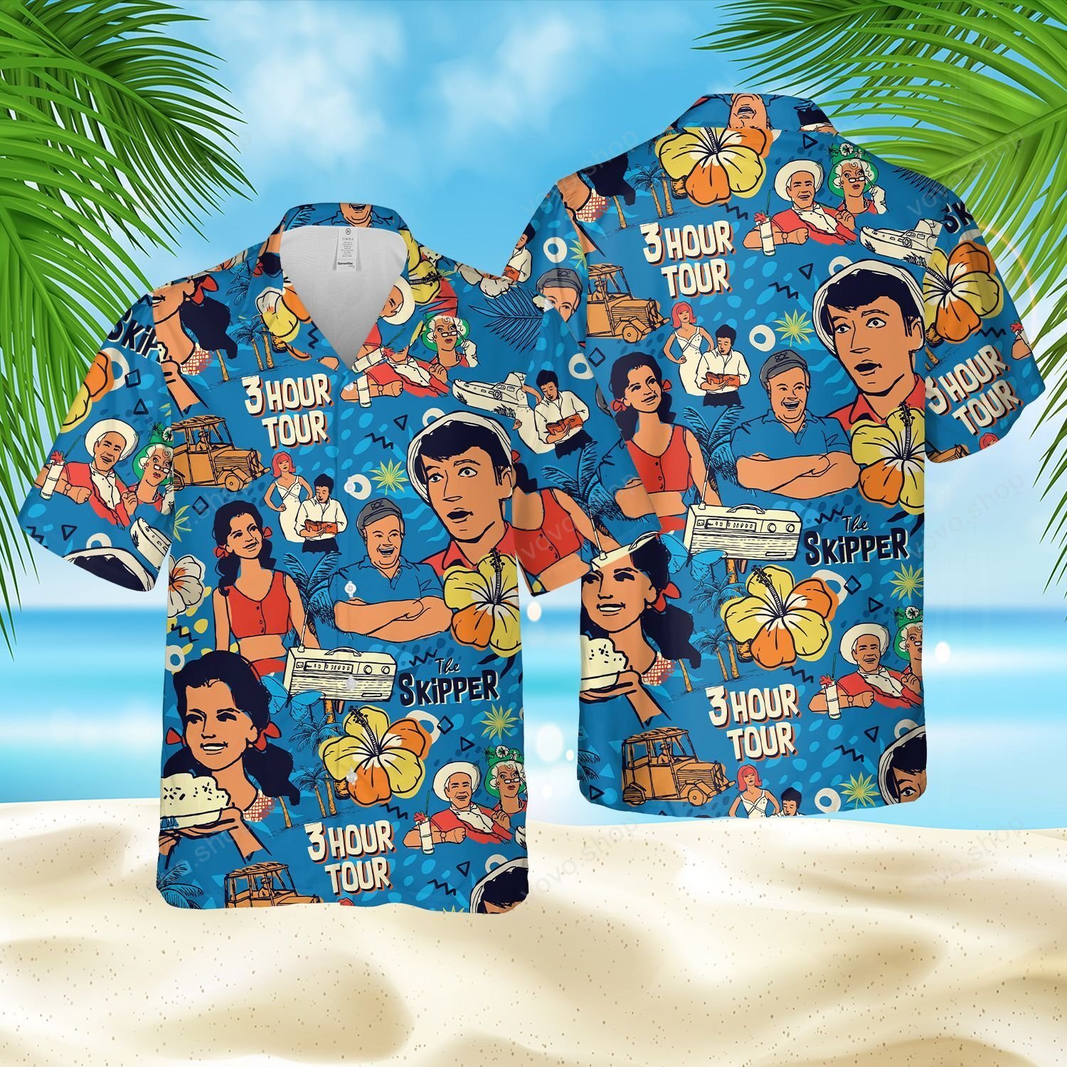 The Skipper’s Three Hour Tour Hawaiian shirt, short – LIMITED EDITION