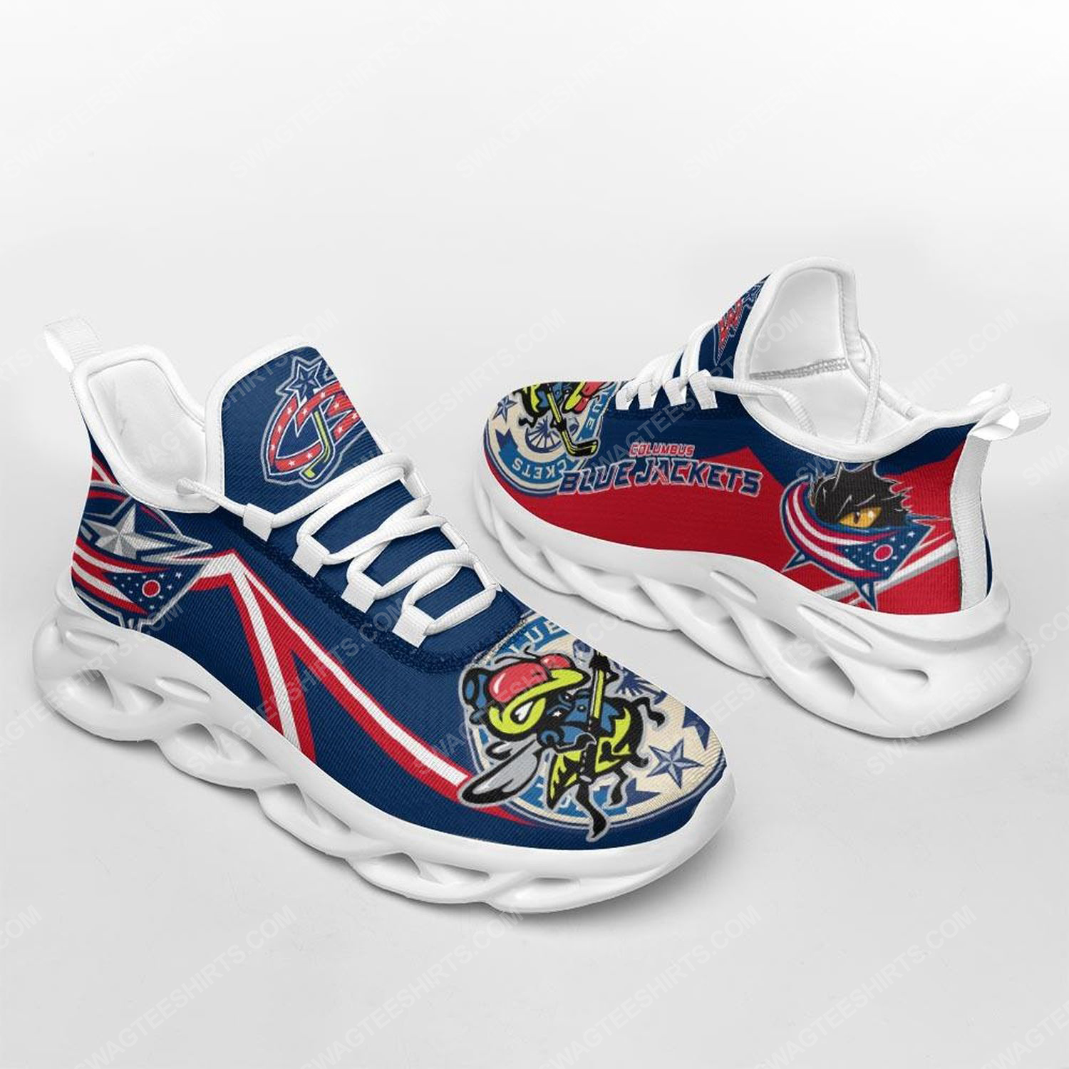 [special edition] The columbus blue jackets hockey team max soul shoes – Maria