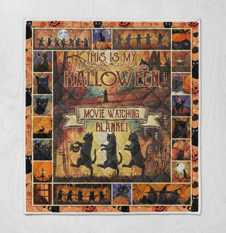 This Is My Halloween Movie Watching Blanket Quilt