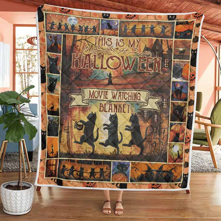 This Is My Halloween Movie Watching Blanket Quilt3
