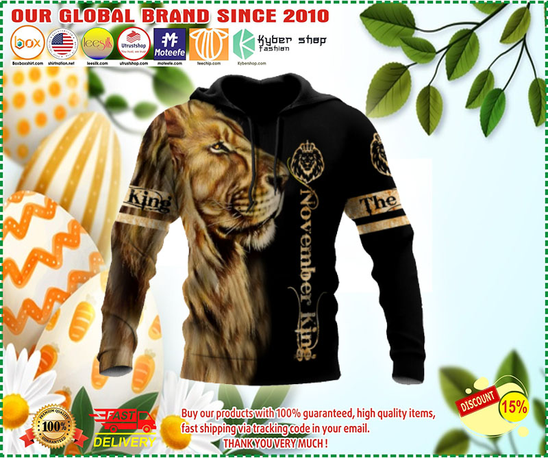 Lion King November King All Over Printed 3D hoodie 1