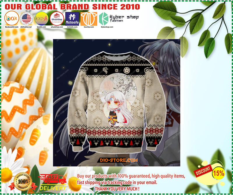 Inuysha manga ugly christmas sweater 1