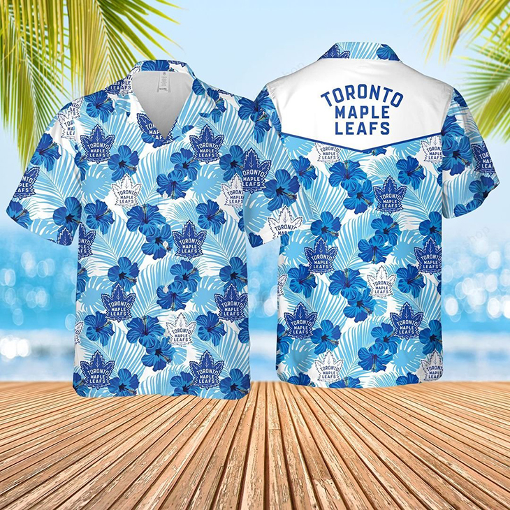 Toronto Maple Leafs Logo Hawaiian Shirt, Short