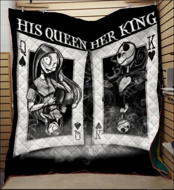 Jack Skellington and Sally his queen and her king 3D quilt